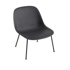 Muuto Fiber Lenestol med Base Sort/ Sort