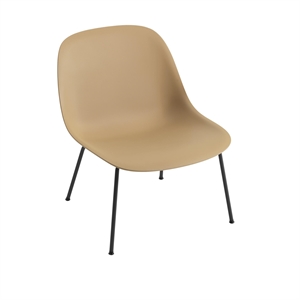 Muuto Fiber Lenestol med Base Oker/ Sort