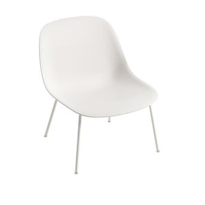 Muuto Fiber Lenestol med Base Hvit/ Hvit