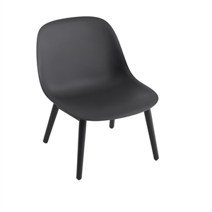 Muuto Fiber Lenestol med Base Sort