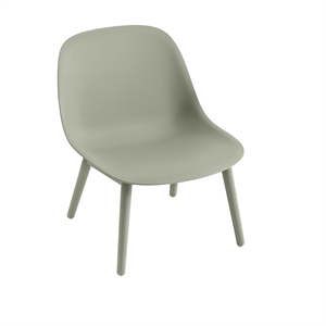 Muuto Fiber Lenestol med Base Grønn