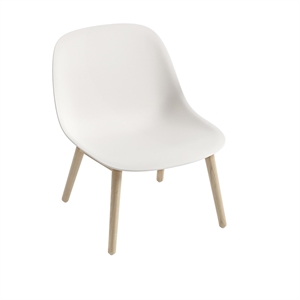 Muuto Fiber Lenestol med Base Hvit/eik