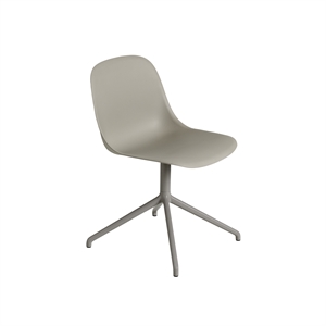 Muuto Fiber Spisestol med Svingbar Base Grå