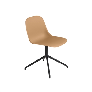 Muuto Fiber Spisestol med Svingbar Base Oker/ Sort