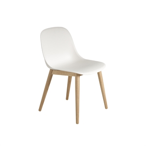 Muuto Fiber Spisestol med Base Hvit/eik