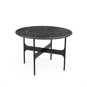 Wendelbo Floema Salongbord Ø60 Sort Nero Marquina Marmor