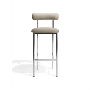 Furniture Copenhagen Font Barkrakk 75 cm Hallingdal 65 200/Polert Stålramme
