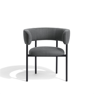 Furniture Copenhagen Font spisestol med armlener Remix 143/ Sort ramme