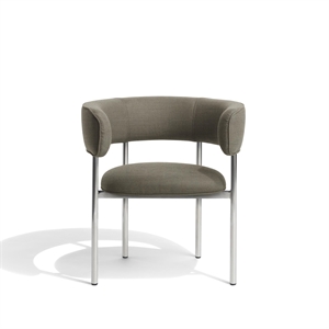Furniture Copenhagen Font Spisestol med Armlener Remix 233/polert Stålramme