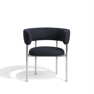 Furniture Copenhagen Font spisestol med armlener Vidar 0786/polert stålramme