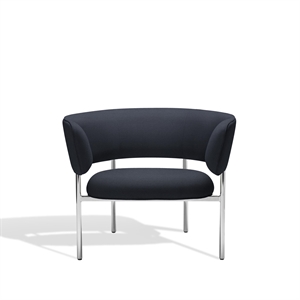 Furniture Copenhagen Font Lenestol med Armlener Vidar 0786/polert Stålramme
