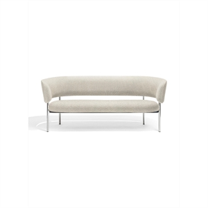 Furniture Copenhagen Font Sofa Beige Boucle Elle 0200/Polert Stålramme