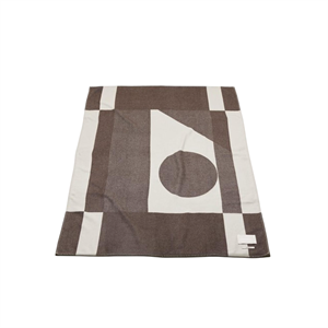 FORMARKIVET Big Logo Teppe Pale Beige/Umber Brown