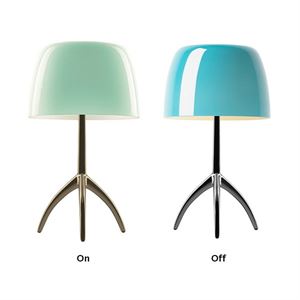 Foscarini Lumiere Bordlampe Piccola Turkis m. dimmer Fri Lumiere Piccola Bordlampe Turkis Foscarini | Bordlampe