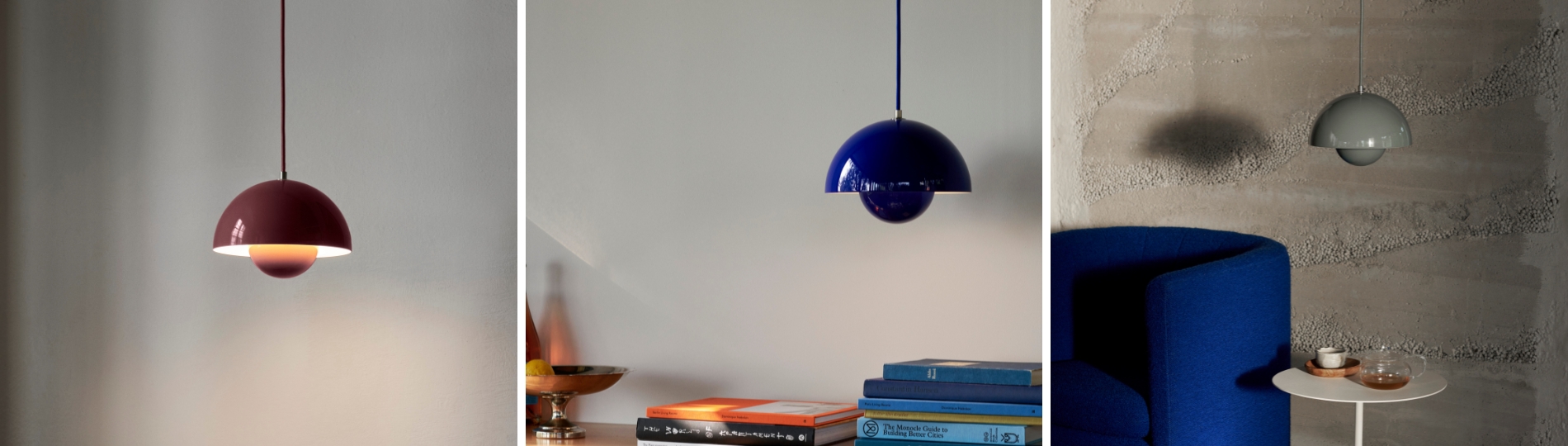 Fra Cobalt Blue til Dark Plum: Flowerpot VP1 stråler i farge