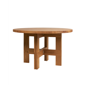 Frama Farmhouse Spisebord med Bukk Ø120 cm i Naturlig Eik