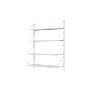 Frama Hylle Bibliotek Enkeltseksjonshylle 108,4x80 Varm Hvit