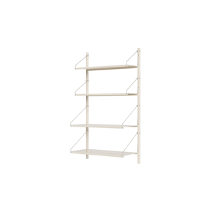 Frama Hylle Bibliotek Enkeltseksjonshylle 108,4x60 Varm Hvit