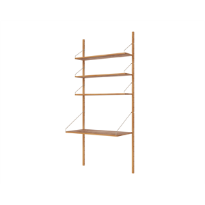 Frama Hylle Biblioteksskrivebordsseksjon Bokhylle 185,2x80 Naturlig Eik