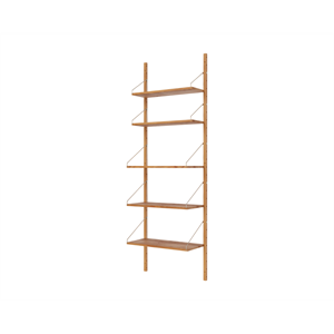 Frama Hylle Bibliotek, Enkeltseksjonsbokhylle, 185,2x60, Naturlig Eik