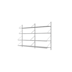 Frama Shelf Library Dobbel Seksjonshylle 108,4x80 Rustfritt Stål