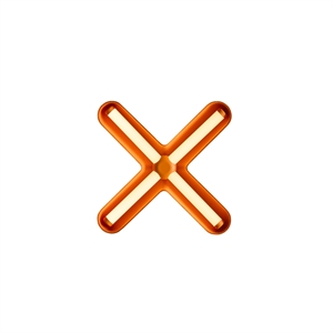 Loom Design Fuzz Vegglampe Sort/ Oransje