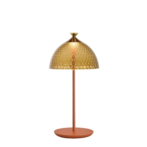 Kartell PUMO Bordlampe Amber/ Mursteinsrød