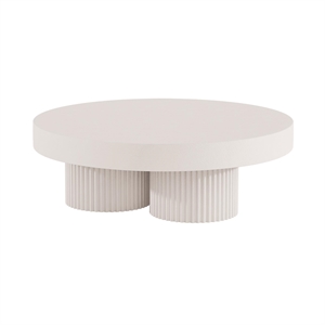 NORR11 Gear Rundt Salongbord Ø120 Kritt