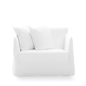 Gervasoni Ghost 09 Loveseat Lenestol Lino Bianco