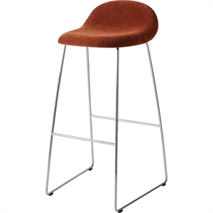 Gubi 3D Barkrakk H75 Rustfritt Stål/Belsuede Spesial Dedar 133