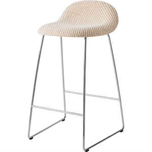 Gubi 3D Barkrakk H65 Rustfritt stål/Lupo Special Diagonal Bouclé/Dedar 009
