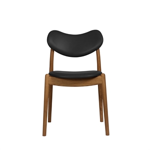Ro Collection Hybrid spisestol trukket oljet eik/ Sort skinn