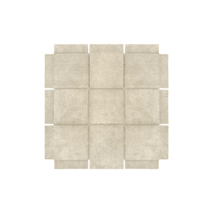 Design House Stockholm Kurvteppe 180x180 cm Beige