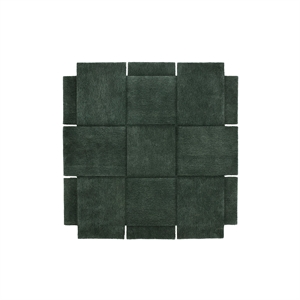 Design House Stockholm Kurvteppe 180x180 cm Grønn