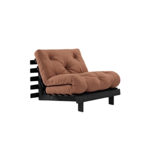 Karup Roots Sovesofa med Madrass 90x200 Svart Natt/leirbrun