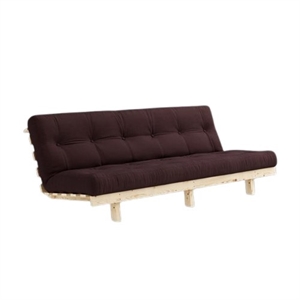 Karup Lean Sovesofa med Alpha-madrass 130x200 Brun/rå
