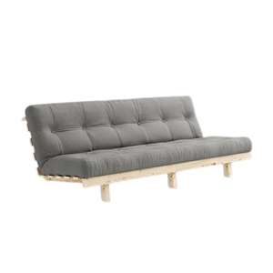 Karup Lean Sovesofa med Alpha-madrass 130x200 Grå/rå