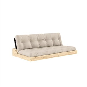 Karup Base Sovesofa med 5-lags Madrass Svart Natt/ Beige