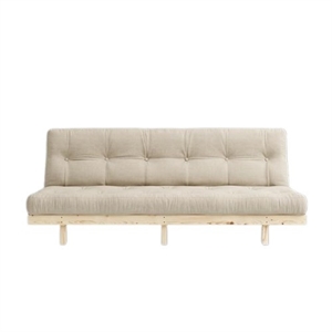 Karup Lean Sovesofa med 5-lags Madrass 130x190 Beige/rå