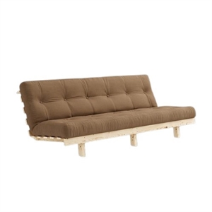 Karup Lean Sovesofa med Alpha-madrass 130x200 Mokka/rå