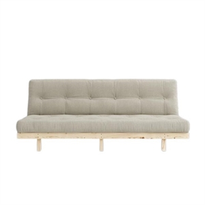 Karup Lean Sofa Sovesofa med Madrass 130x190 Beige/Rå