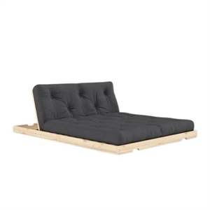 Karup Flip-sovesofa 140x200 Rå/734 Mørk Grå