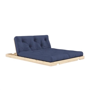 Karup Flip-sovesofa med Madrass 140x200 Marineblå/rå