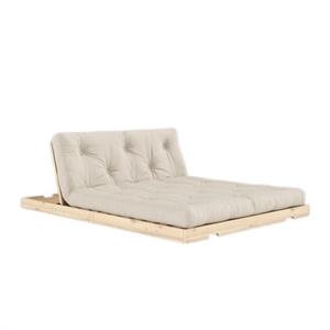 Karup Flip-sovesofa med Madrass 140x200 Beige/Rå