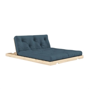 Karup Flip Sovesofa 140x200 Raw/757 Petrol Blå