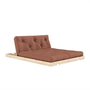Karup Flip-sovesofa med Madrass 140x200 Leirbrun/rå