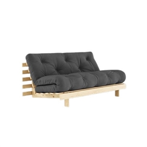 Karup Roots Sovesofa med Madrass 160x200 734 Mørkegrå/rå