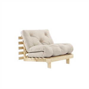 Karup Roots Sovesofa med Madrass 90x200 747 Beige/Rå