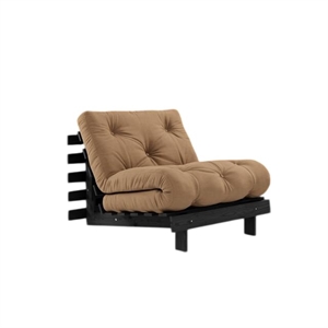 Karup Roots Sovesofa med Madrass 90x200 Svart Natt/mokka