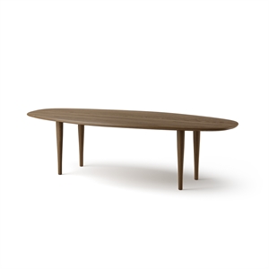 Brødre. Krüger Jari Salongbord Ellipse 130x58 cm Røkt Eik